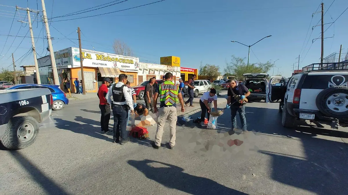 Accidente vial lesionado